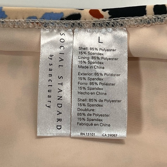 Sanctuary | NWOT Social Standards Floral Print Swimsuit Sz L - Picture 11 of 11